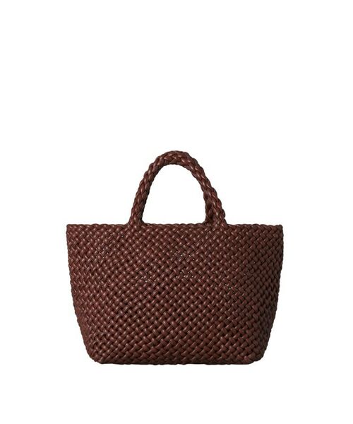 HIROFU / ヒロフ トートバッグ | 【ブレッツァナッパレース】レザーメッシュトートバッグ S 本革（商品番号：P25-31006）（マホガニー(764)）