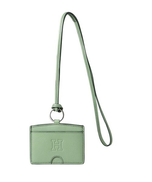 HIROFU / ヒロフ その他小物 | 【アクセサリー】パスケース (ストラップ付き) レザー 本革(商品番号:P25-50013)(メンソール(626))