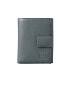 未使用　HIROFU ヒロフ　レザー二つ折り財布　ミニ財布 シルバーグレー 中古・古着通販】HIROFU (ヒロフ) 2つ折り財布 グレー｜ブランド
