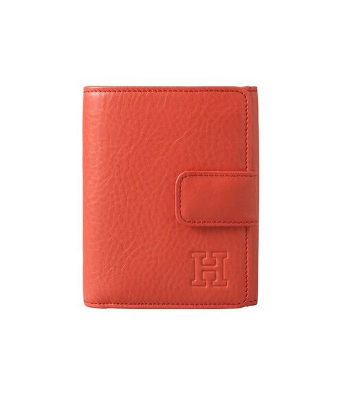 未使用　HIROFU ヒロフ　レザー二つ折り財布　グリーン　「H」ロゴ　ピアット ヒロフ 二つ折り財布 グリーン Hロゴ レザー HIROFU 財布 緑