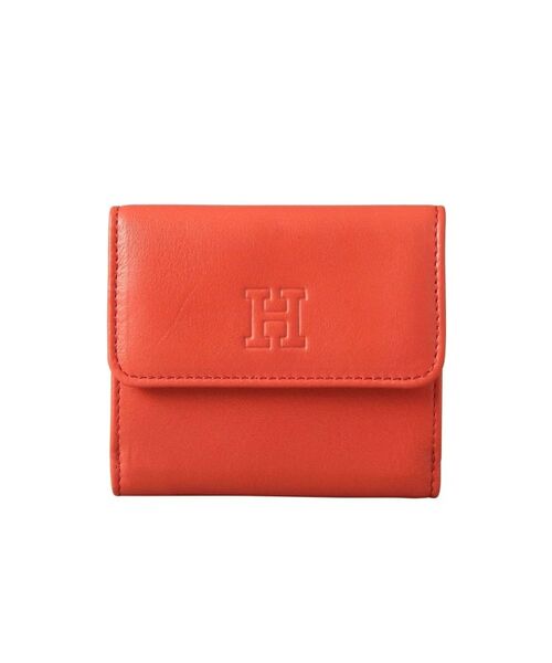 【美品】HIROFU ヒロフ 二つ折り財布 レザー ラウンドジップ イタリア製 センプレ】二つ折り財布 レザー ウォレット 本革（商品番号：P25