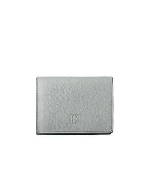 HIROFU/ヒロフ 【ピウメノ】二つ折り財布 レザー コンパクトウォレット 本革(商品番号:P25-65405) ヘイル(896) 00(ONESIZE) HIROFU/ヒロフ 【ピウメノ】二つ折り財布 レザー コンパクトウォレット 本革(商品番号:P25-65405) ヘイル(896) 00(ONESIZE)