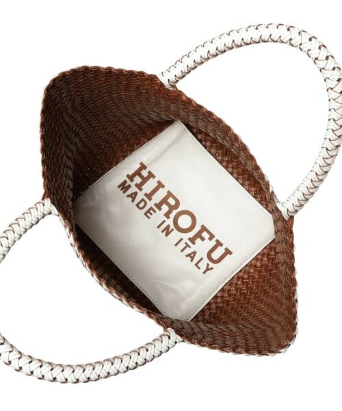 HIROFU / ヒロフ トートバッグ | 【ブレッツァバッファロー】レザーメッシュトートバッグ M 本革 ステッチ（商品番号：P25-30413） | 詳細9