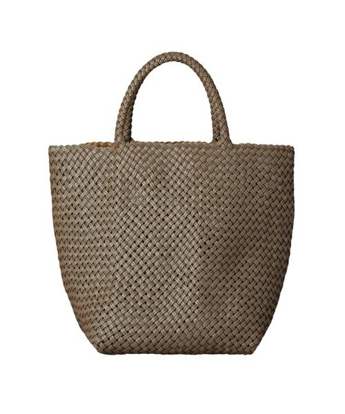 HIROFU / ヒロフ トートバッグ | 【ブレッツァバッファロー】レザーメッシュトートバッグ M 本革 ステッチ（商品番号：P25-30413）（デザート(712)）