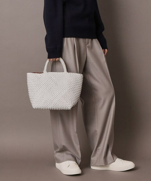 HIROFU / ヒロフ トートバッグ | 【ブレッツァバッファロー】レザーメッシュトートバッグ S 本革 ステッチ（商品番号：P25-30416） | 詳細30