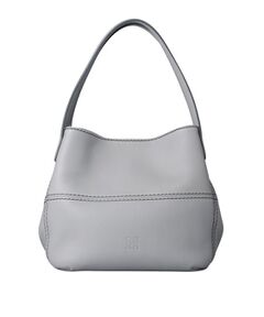 【最終底値】ヒロフ 2way デュオ トートバッグ レザー グレー Hロゴ型押 最終底値】ヒロフ 2way デュオ トートバッグ レザー グレー H