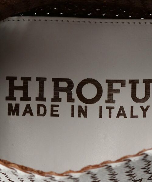 HIROFU / ヒロフ ショルダーバッグ | 【ブレッツァバッファロー】レザーメッシュショルダーバッグ S 本革 ステッチ（商品番号：P25-30508） | 詳細10