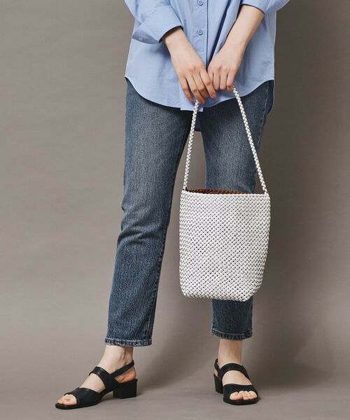 HIROFU / ヒロフ ショルダーバッグ | 【ブレッツァバッファロー】レザーメッシュショルダーバッグ S 本革 ステッチ（商品番号：P25-30508） | 詳細11