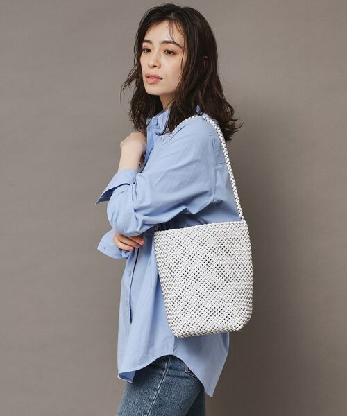 HIROFU / ヒロフ ショルダーバッグ | 【ブレッツァバッファロー】レザーメッシュショルダーバッグ S 本革 ステッチ（商品番号：P25-30508） | 詳細12