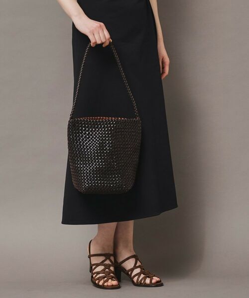 HIROFU / ヒロフ ショルダーバッグ | 【ブレッツァバッファロー】レザーメッシュショルダーバッグ S 本革 ステッチ（商品番号：P25-30508） | 詳細20