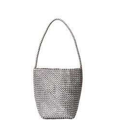 HIROFU / ヒロフ ショルダーバッグ | 【ブレッツァバッファロー】レザーメッシュショルダーバッグ S 本革 ステッチ メタリックカラー（商品番号：P25-36508）