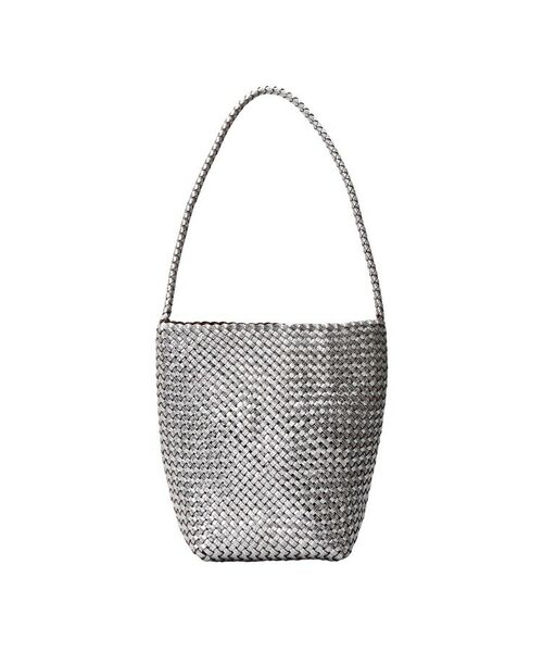 HIROFU / ヒロフ ショルダーバッグ | 【ブレッツァバッファロー】レザーメッシュショルダーバッグ S 本革 ステッチ メタリックカラー（商品番号：P25-36508） | 詳細1