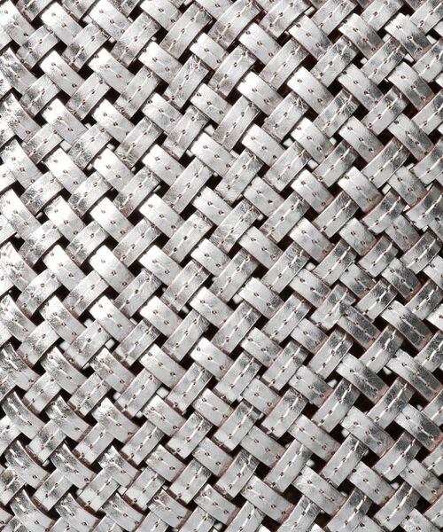 HIROFU / ヒロフ ショルダーバッグ | 【ブレッツァバッファロー】レザーメッシュショルダーバッグ S 本革 ステッチ メタリックカラー（商品番号：P25-36508） | 詳細8