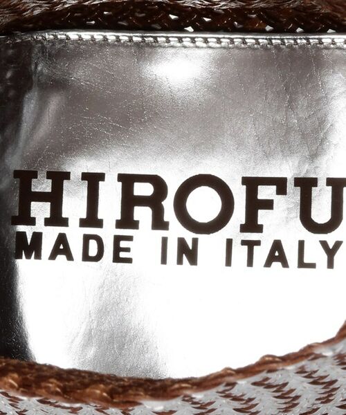 HIROFU / ヒロフ ショルダーバッグ | 【ブレッツァバッファロー】レザーメッシュショルダーバッグ S 本革 ステッチ メタリックカラー（商品番号：P25-36508） | 詳細9