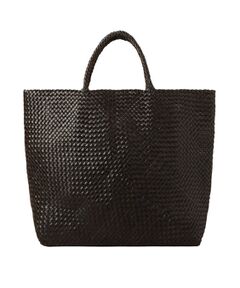 HIROFU / ヒロフ トートバッグ | 【ブレッツァバッファロー】レザーメッシュトートバッグ L 本革 ステッチ（商品番号：P25-30509）