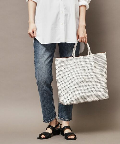 HIROFU / ヒロフ トートバッグ | 【ブレッツァバッファロー】レザーメッシュトートバッグ L 本革 ステッチ（商品番号：P25-30509） | 詳細15