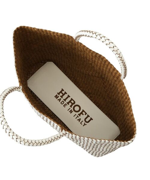 HIROFU / ヒロフ トートバッグ | 【ブレッツァバッファロー】レザーメッシュトートバッグ L 本革 ステッチ（商品番号：P25-30509） | 詳細6