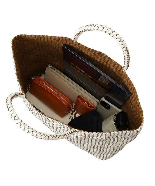 HIROFU / ヒロフ トートバッグ | 【ブレッツァバッファロー】レザーメッシュトートバッグ L 本革 ステッチ（商品番号：P25-30509） | 詳細8