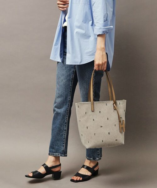HIROFU / ヒロフ トートバッグ | 【ジータ】ジャガード レザーコンビ トートバッグ M 本革（商品番号：P25-39518） | 詳細14