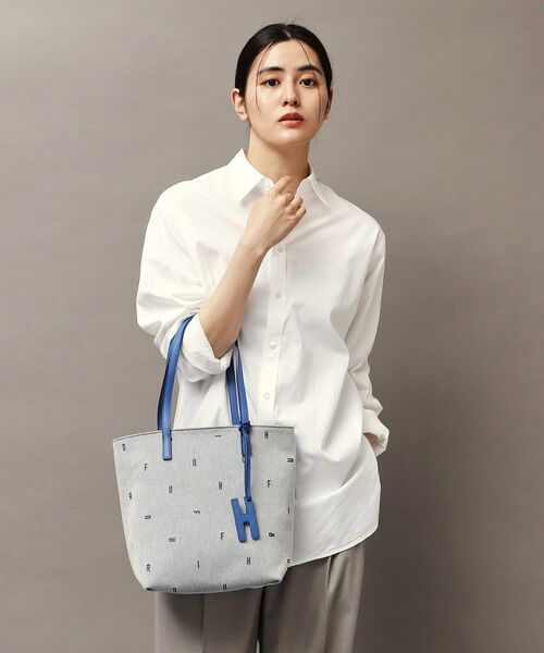 HIROFU / ヒロフ トートバッグ | 【ジータ】ジャガード レザーコンビ トートバッグ M 本革（商品番号：P25-39518） | 詳細18