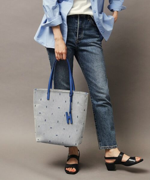 HIROFU / ヒロフ トートバッグ | 【ジータ】ジャガード レザーコンビ トートバッグ L 本革 A4サイズ（商品番号：P25-39519） | 詳細17