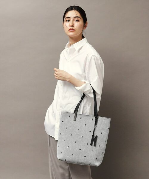 HIROFU / ヒロフ トートバッグ | 【ジータ】ジャガード レザーコンビ トートバッグ L 本革 A4サイズ（商品番号：P25-39519） | 詳細21