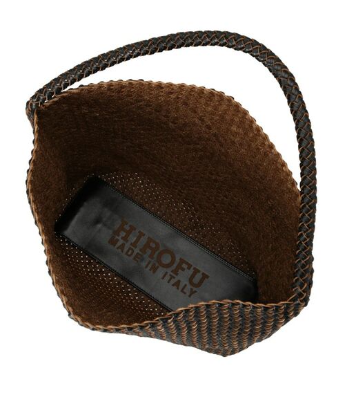 HIROFU / ヒロフ トートバッグ | 【ブレッツァバッファロー】レザーメッシュショルダーバッグ L 本革 ステッチ（商品番号：P25-30620） | 詳細12