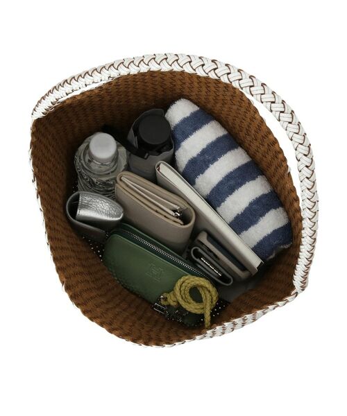 HIROFU / ヒロフ トートバッグ | 【ブレッツァバッファロー】レザーメッシュショルダーバッグ L 本革 ステッチ（商品番号：P25-30620） | 詳細13