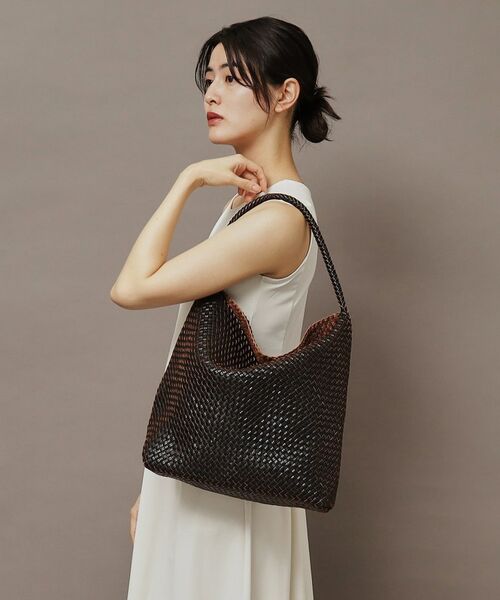 HIROFU / ヒロフ トートバッグ | 【ブレッツァバッファロー】レザーメッシュショルダーバッグ L 本革 ステッチ（商品番号：P25-30620） | 詳細18