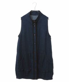 HIROKO BIS / ヒロコビス ベスト | 【洗える】ガーゼデニムロングジレ