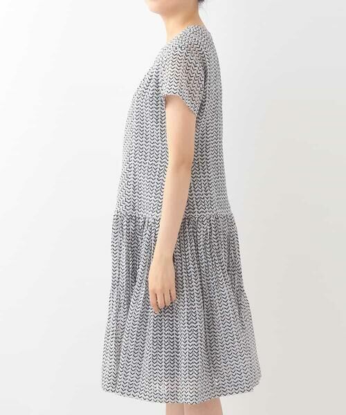 HIROKO BIS / ヒロコビス ドレス | 【洗える】ヘリンボンチェックプリントドレス | 詳細2