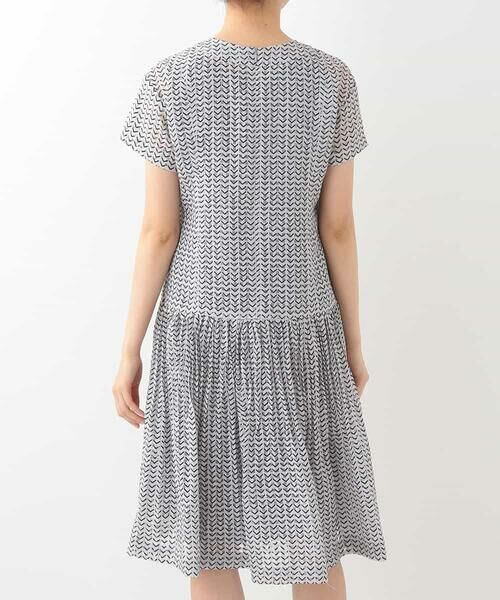 HIROKO BIS / ヒロコビス ドレス | 【洗える】ヘリンボンチェックプリントドレス | 詳細3