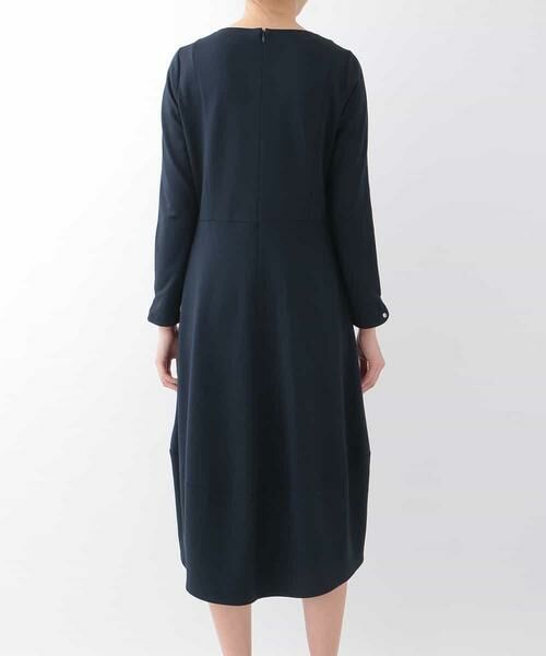 HIROKO BIS / ヒロコビス ドレス | 【洗える】コクーンシルエットジャージードレス | 詳細3