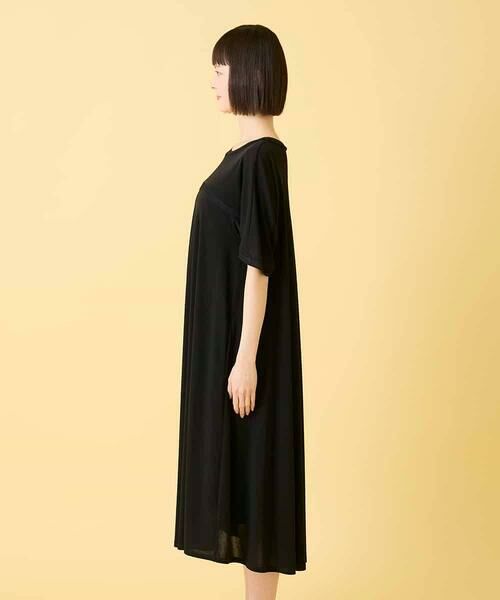 HIROKO BIS / ヒロコビス ロング・マキシ丈ワンピース | ケープスリーブデザインワンピース | 詳細1