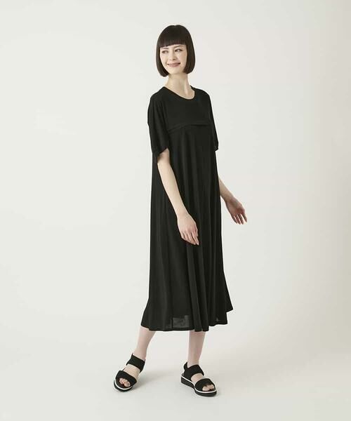 HIROKO BIS / ヒロコビス ロング・マキシ丈ワンピース | ケープスリーブデザインワンピース | 詳細18