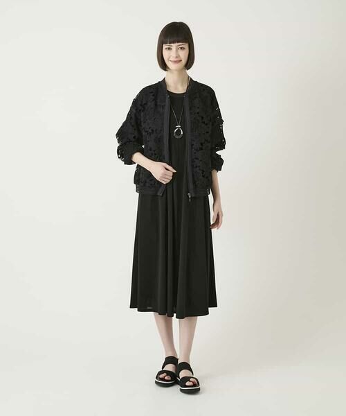 HIROKO BIS / ヒロコビス ロング・マキシ丈ワンピース | ケープスリーブデザインワンピース | 詳細19