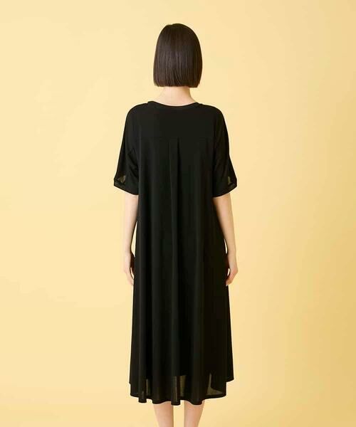 HIROKO BIS / ヒロコビス ロング・マキシ丈ワンピース | ケープスリーブデザインワンピース | 詳細2