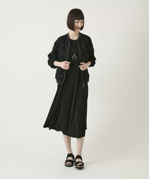 HIROKO BIS / ヒロコビス ロング・マキシ丈ワンピース | ケープスリーブデザインワンピース | 詳細20