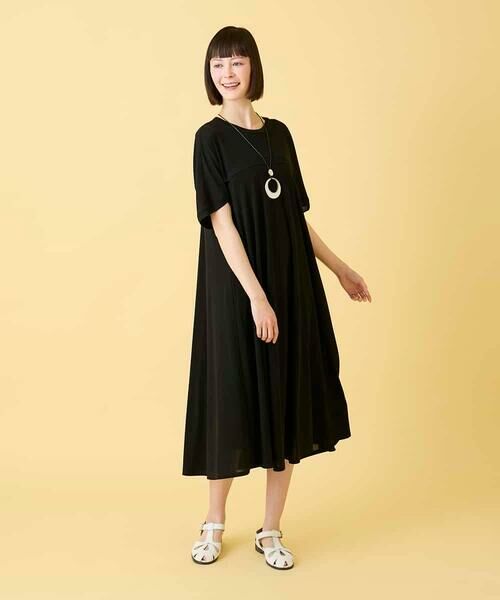 HIROKO BIS / ヒロコビス ロング・マキシ丈ワンピース | ケープスリーブデザインワンピース | 詳細5