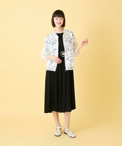 HIROKO BIS / ヒロコビス ロング・マキシ丈ワンピース | ケープスリーブデザインワンピース | 詳細6