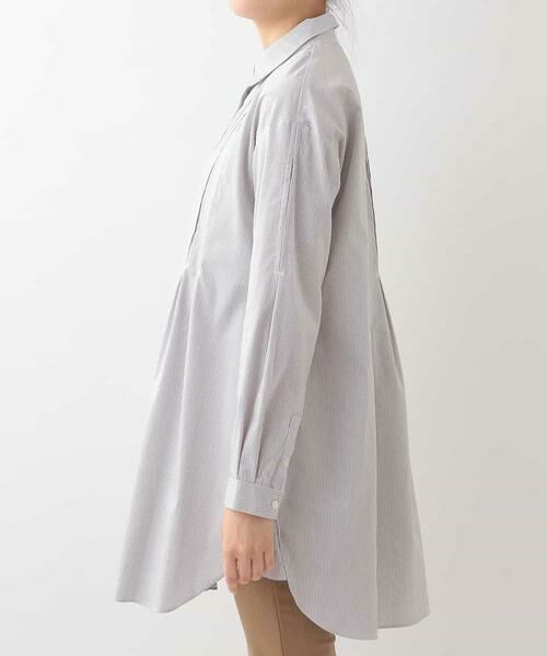 HIROKO BIS / ヒロコビス ドレス | 【洗濯機で洗える】ピンタックロングシャツ | 詳細7