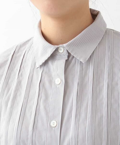 HIROKO BIS / ヒロコビス ドレス | 【洗濯機で洗える】ピンタックロングシャツ | 詳細9