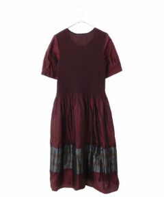 HIROKO BIS / ヒロコビス ドレス | ループ柄シャーリング ジャガードドレス