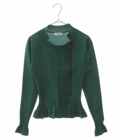 HIROKO BIS / ヒロコビス ニット・セーター | 【洗える】ジップアップカーディガン