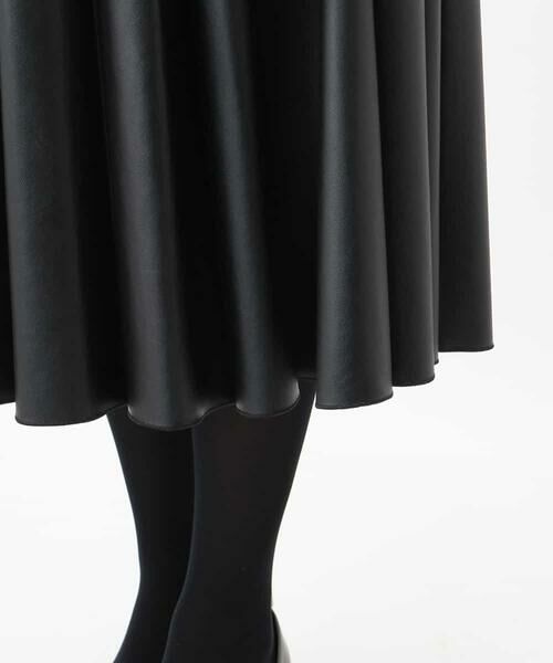 HIROKO BIS / ヒロコビス ロング・マキシ丈スカート | 【洗える】フェイクレザースカート | 詳細5