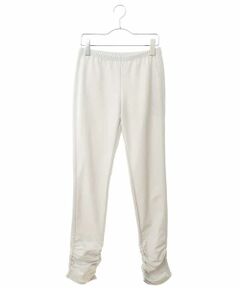 HIROKO BIS / ヒロコビス チノ・ワークパンツ | 【洗濯機で洗える】シャーリングレギンスパンツ