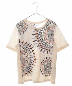 HIROKO BIS / ヒロコビス ニット・セーター | 【洗える/日本製】サークルフラワー柄カットソー