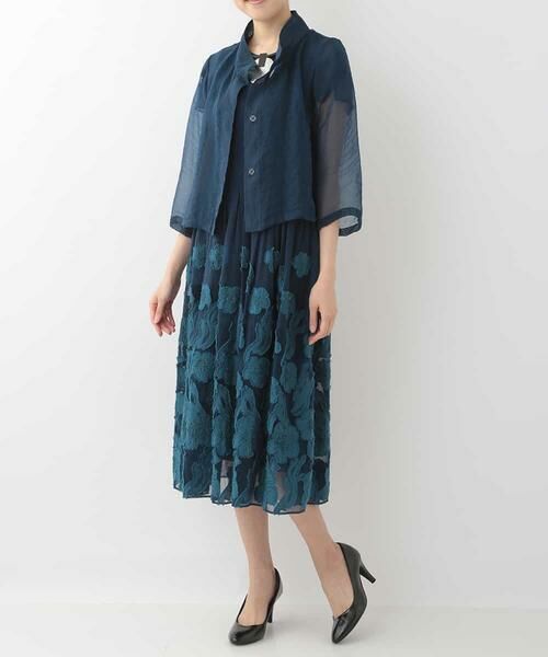 HIROKO BIS / ヒロコビス ドレス | 花柄オーガンジードレス | 詳細10