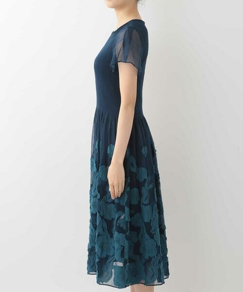 HIROKO BIS / ヒロコビス ドレス | 花柄オーガンジードレス | 詳細2