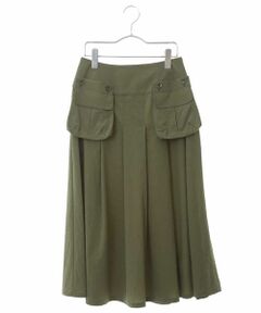 HIROKO BIS / ヒロコビス ロング・マキシ丈スカート | 【洗濯機で洗える】デザインポケット タックフレアスカート